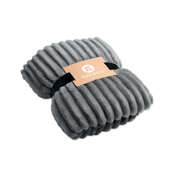 MO3184-15Nieve RPET-Fleece-Decke_ steingrau