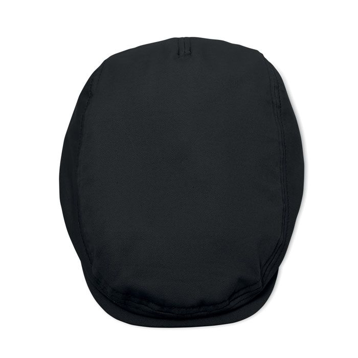 MO2850-03Flat Peak Newsboy-Kappe 235 g_m²_ schwarz