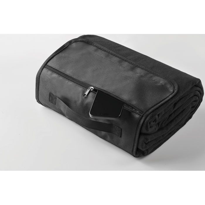 MO2978-03Costa Picknickdecke RPET-Fleece_ schwarz