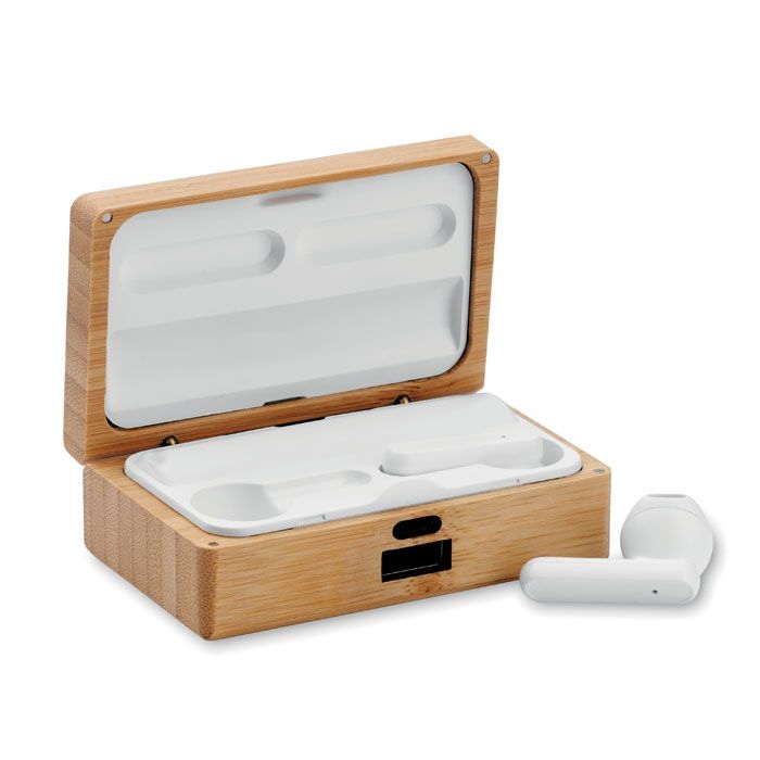 MO2303-40Orebam TWS 5.3 wireless Ohrhoerer-Set_ holz