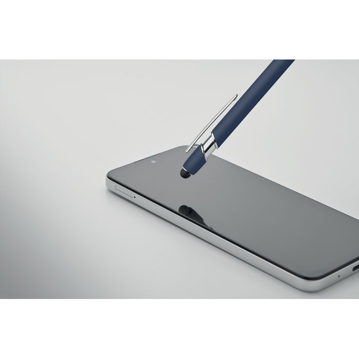 MO2798-85Siparo Druckkugelschreiber mit Stylus_ marineblau