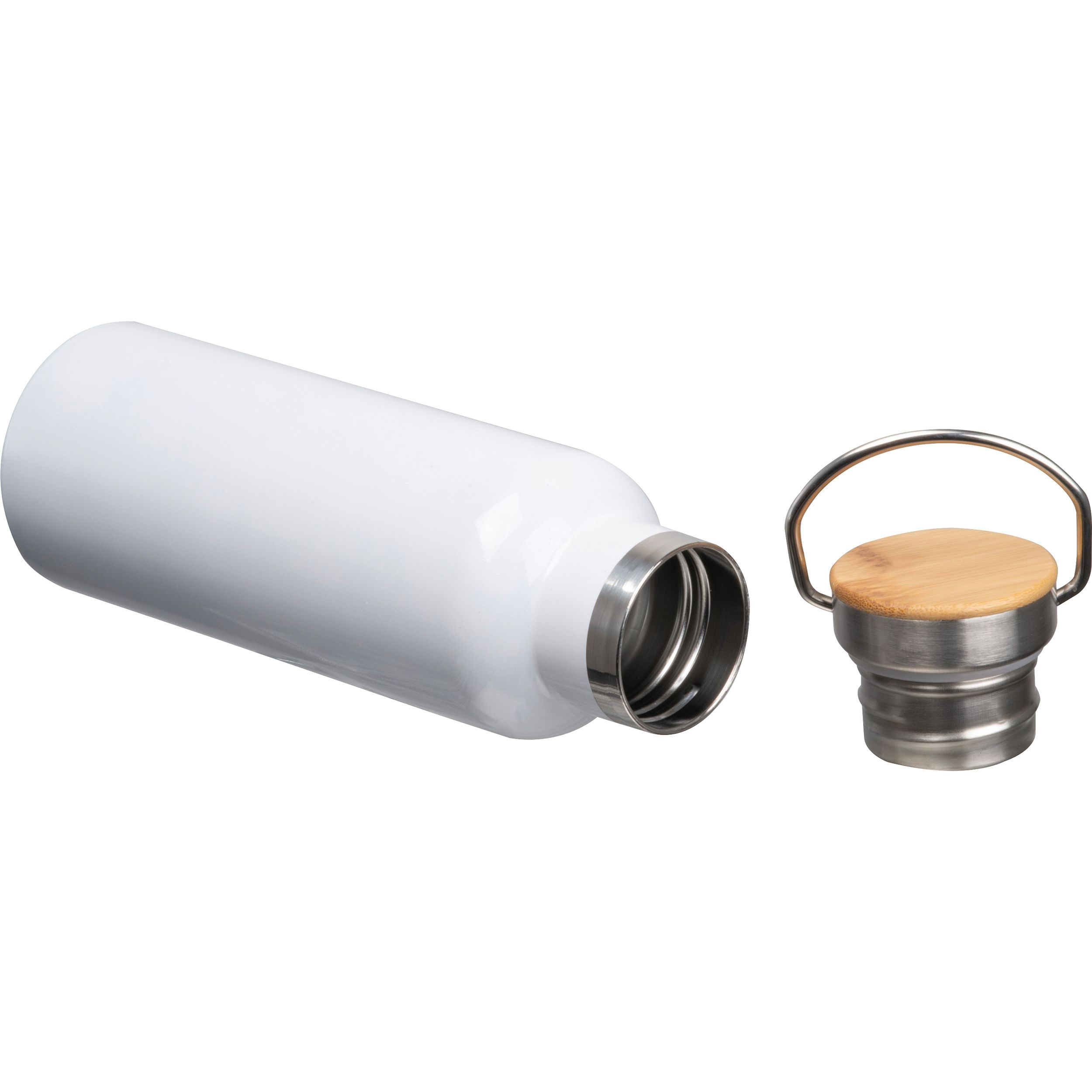 MA85259-06Sublimations Vakuum Edelstahlflasche  MONIKA_ weiss