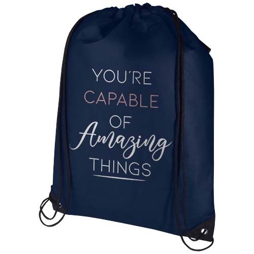 PF130080-5Evergreen Sportbeutel aus recyceltem GRS Non Woven 5 L_ navy