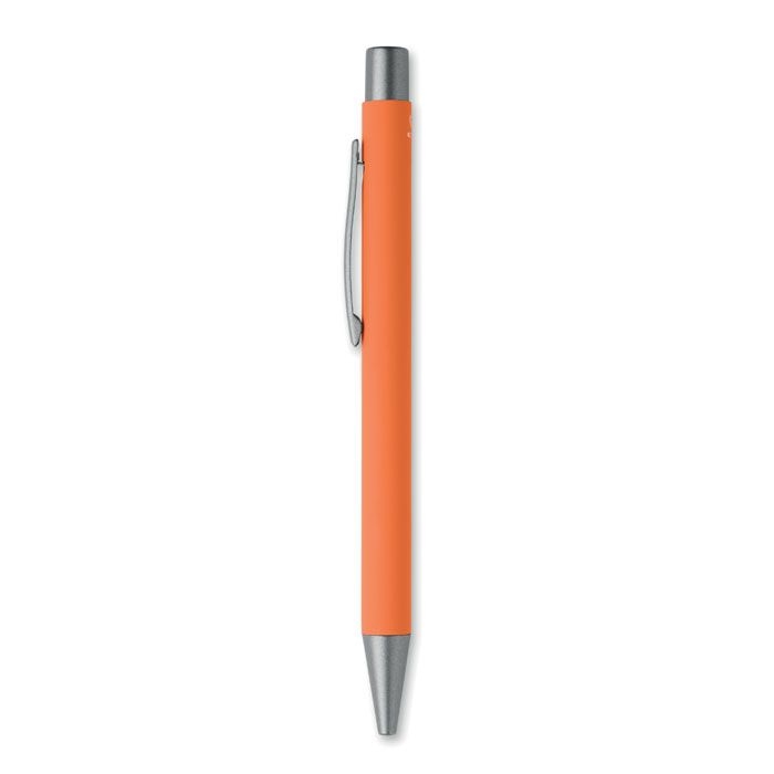 MO3222-10Nali Druckkugelschreiber recy. Alu_ orange