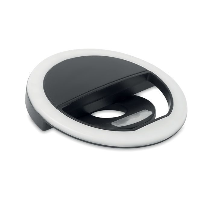 MO6242-03Helie Selfie-Ringlicht mit Clip_ schwarz