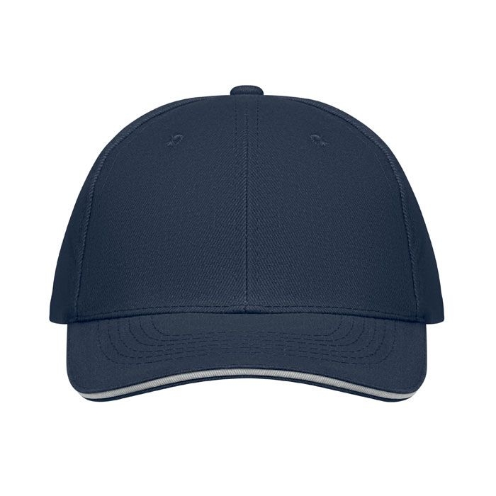MO1464-54Buffalo 6-Panel-Baseball-Cap_ weiss_dunkelblau
