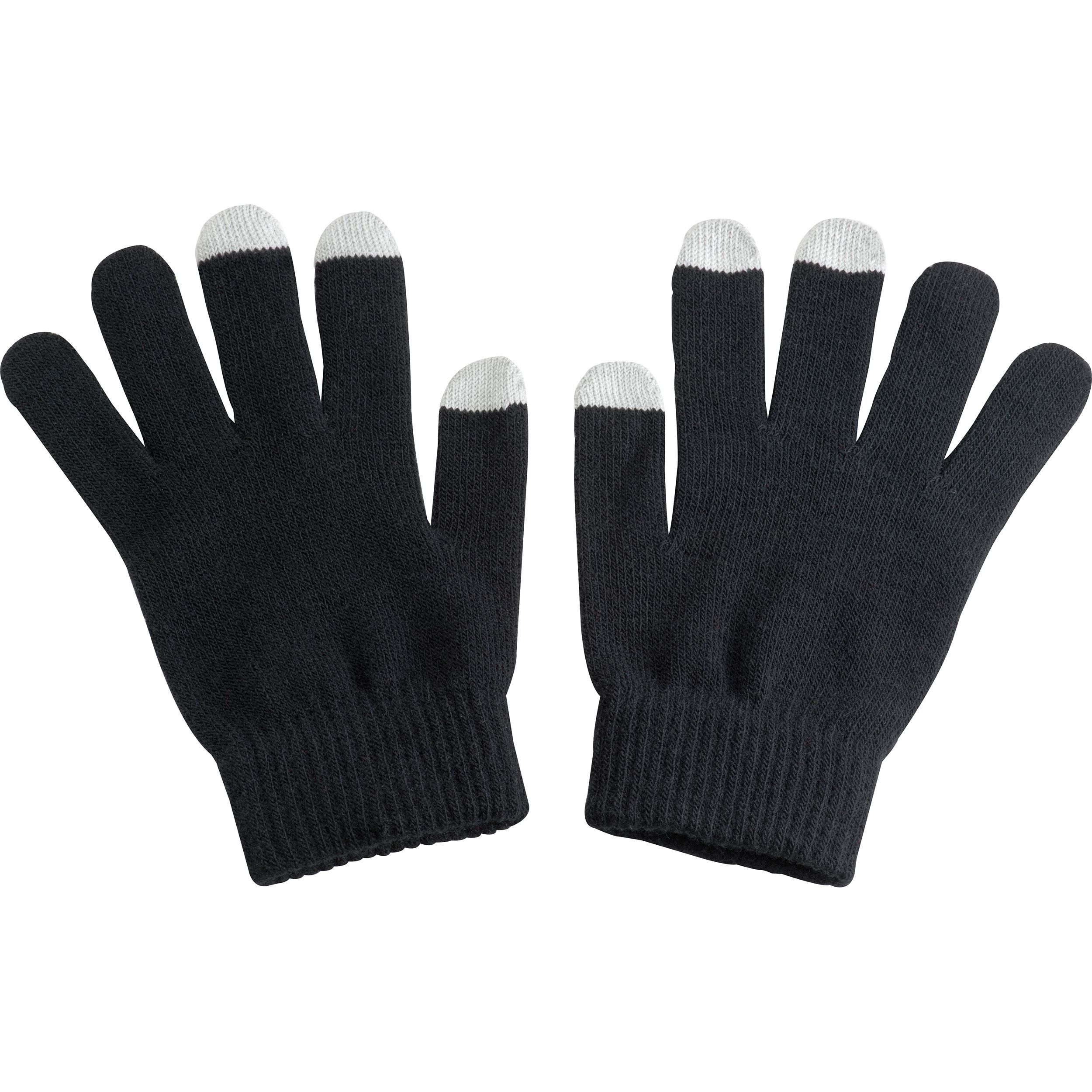 MA98765-03Handschuhe aus Acryl mit  Touch-Spitzen CHAD_ schwarz