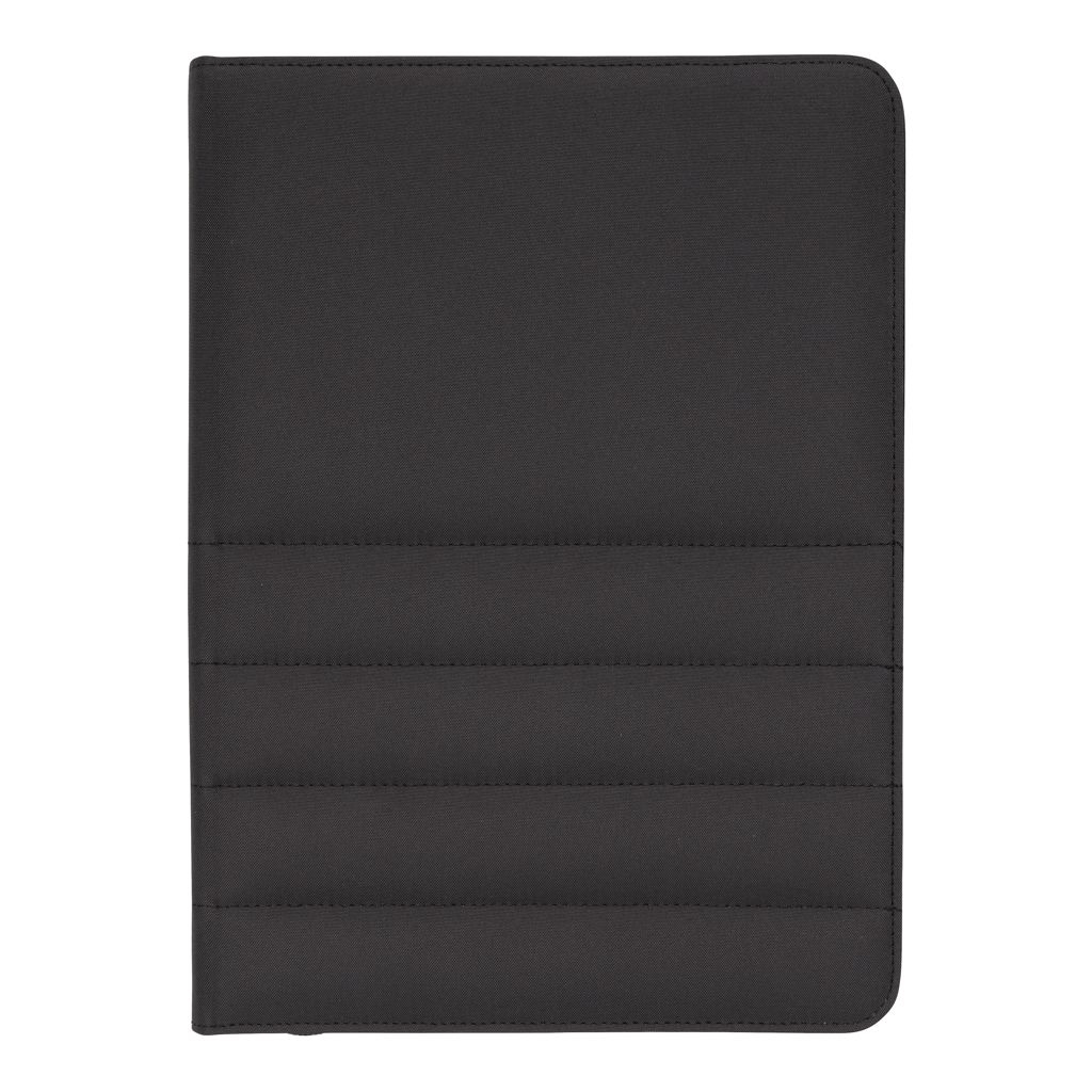 XDP774.16-1Impact AWARE™ RPET A4 Portfolio mit Reissverschluss_ schwarz