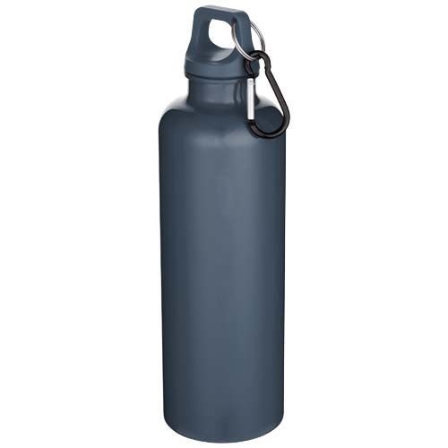 PF100878-7Oregon 750 ml einfarbige RS-zertifizierte Wasserflasche aus recyceltem Kunststoff mit Karabinerhaken