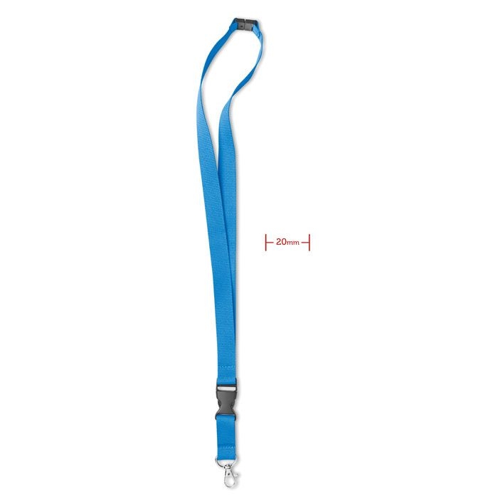 MO8595-12Lany Lanyard mit Karabiner 20mm_ tuerkis