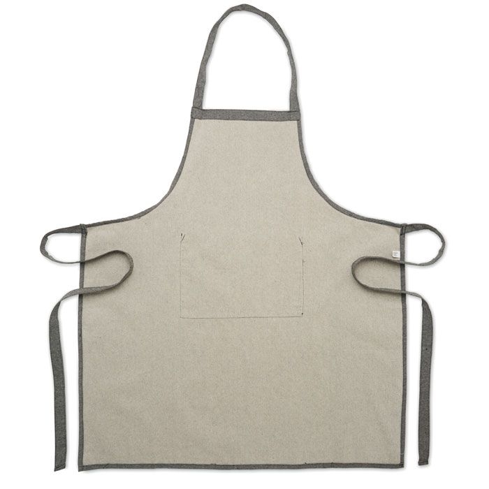 MO2265-03Cuina Kuechenschuerze recy. Baumwolle_ schwarz