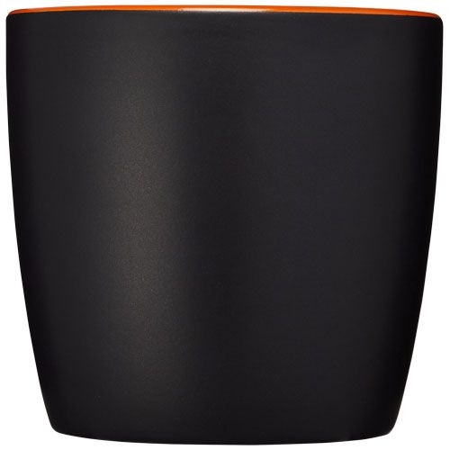 PF100476-4Riviera 340 ml Keramikbecher_ schwarz_orange