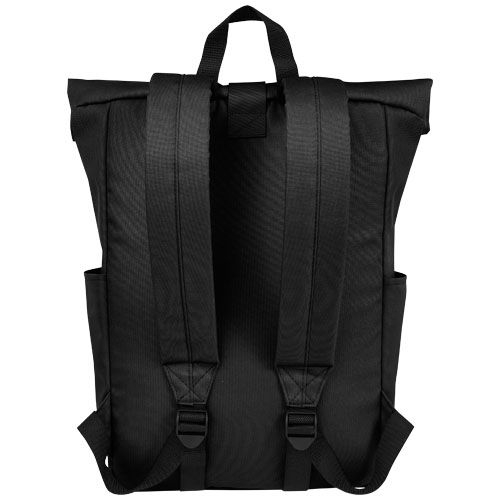 PF120659-6Byron 15_6_ GRS RPET Roll-Top Rucksack 18 L_ schwarz