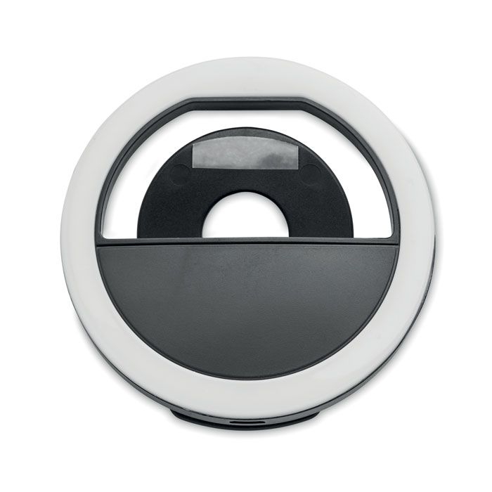 MO6242-03Helie Selfie-Ringlicht mit Clip_ schwarz