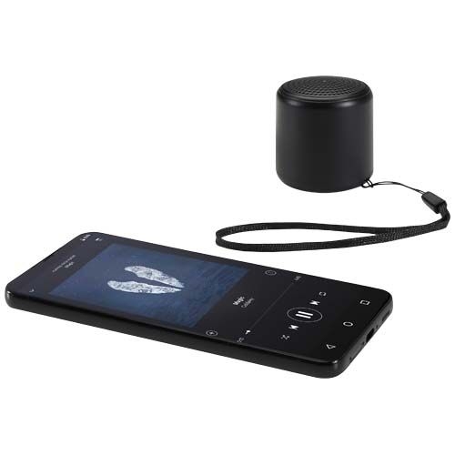 PF124485-2Velkis 3 W Bluetooth® Lautsprecher aus recyceltem Kunststoff_ schwarz