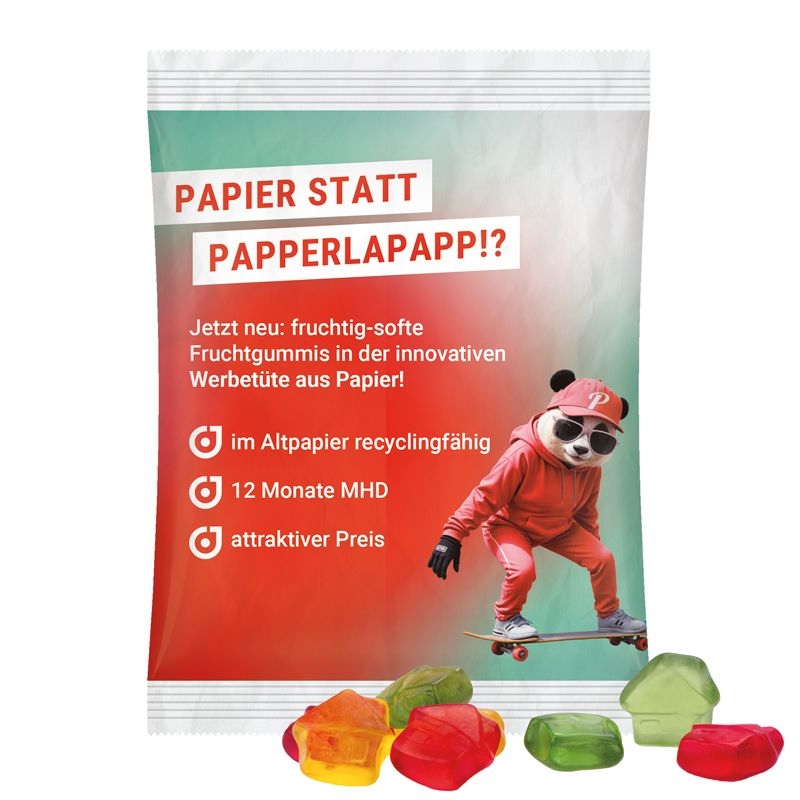 JG18064-8Maxituete 50 g Trolli Fruchtgummi Standardformen_ Haus_ weiss