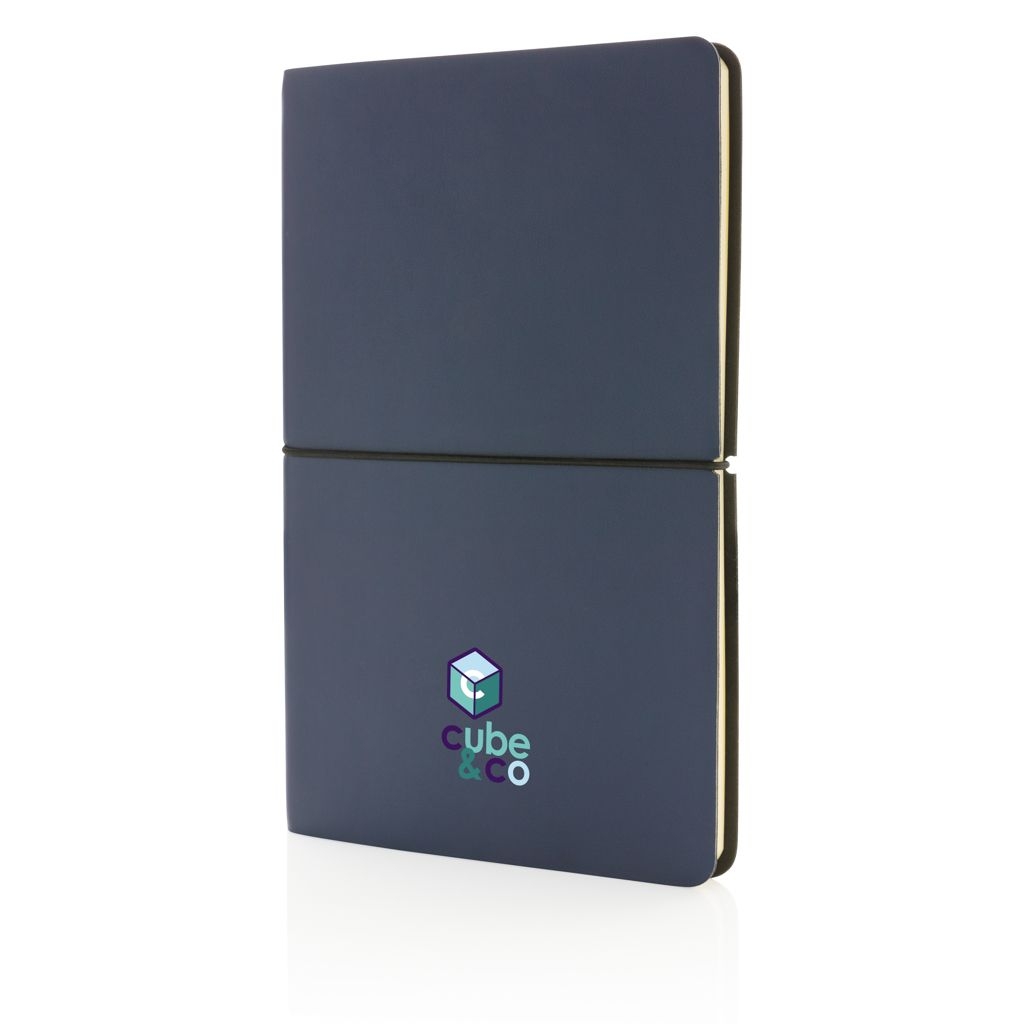 XDP774.22-5Modern Deluxe Softcover A5 Notizbuch_ navy blau