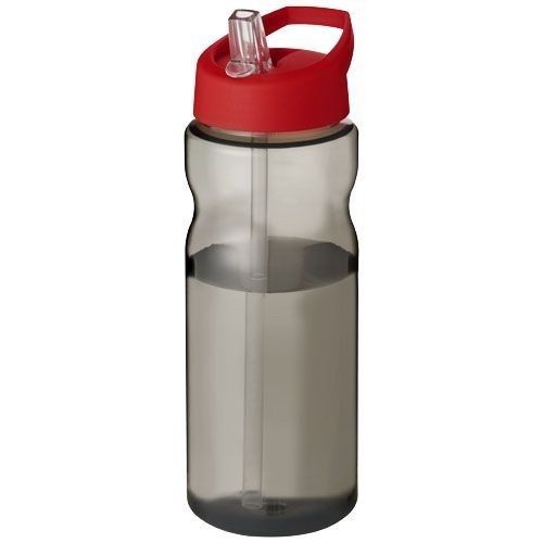 PF210099-6H2O Active® Eco Base 650 ml Sportflasche mit Ausgussdeckel_ kohle_rot