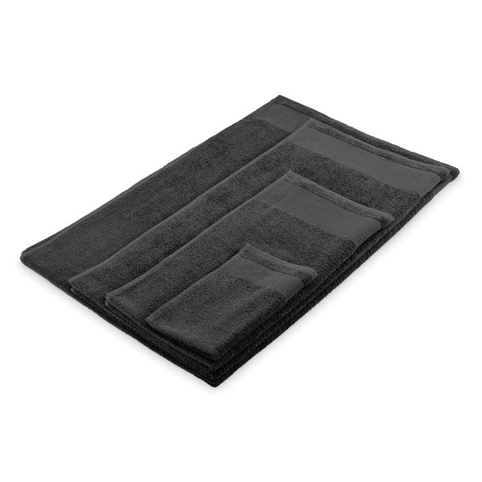 MO2767-03Island 100 Baumwoll-Badetuch 100X150cm_ schwarz