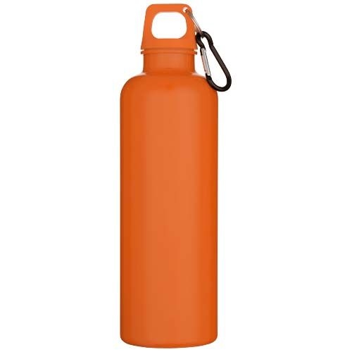 PF100878-3Oregon 750 ml einfarbige RS-zertifizierte Wasserflasche aus recyceltem Kunststoff mit Karabinerhaken