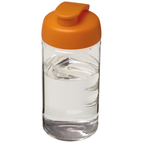 PF210050-8H2O Active® Bop 500 ml Sportflasche mit Klappdeckel_ transparent_orange