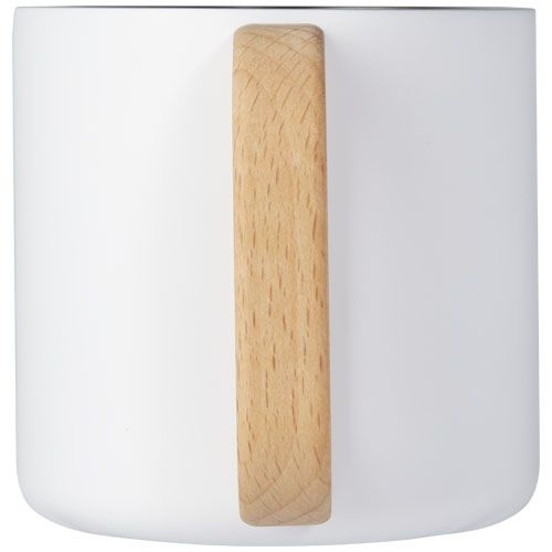 PF100740-1Bjorn RCS-zertifizierter Becher aus recyceltem Edelstahl mit Kupfer-Vakuumisolierung_ 360 ml_ weiss