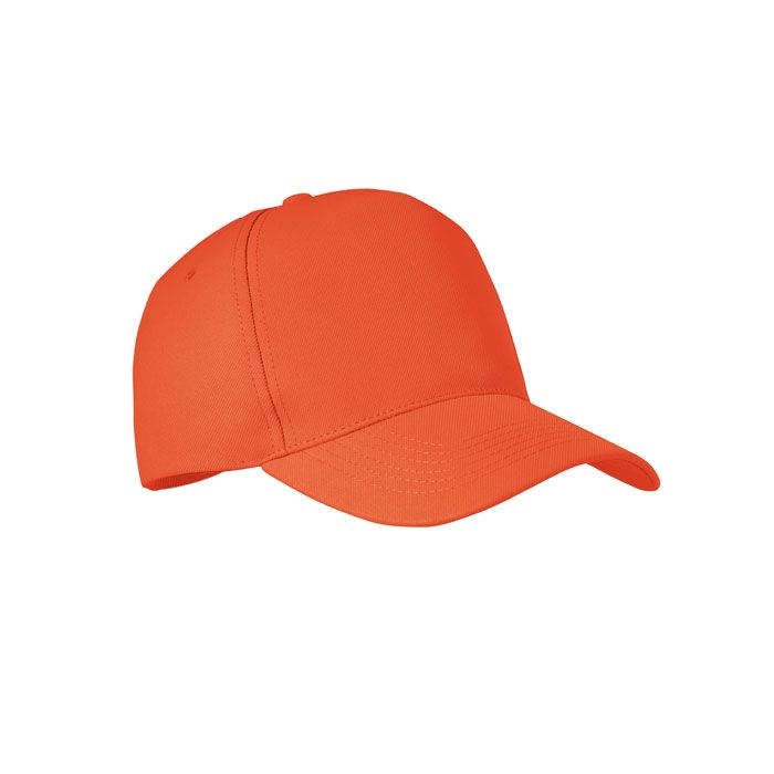 MO6831-10Senga RPET Baseball Kappe 5 Panels_ orange