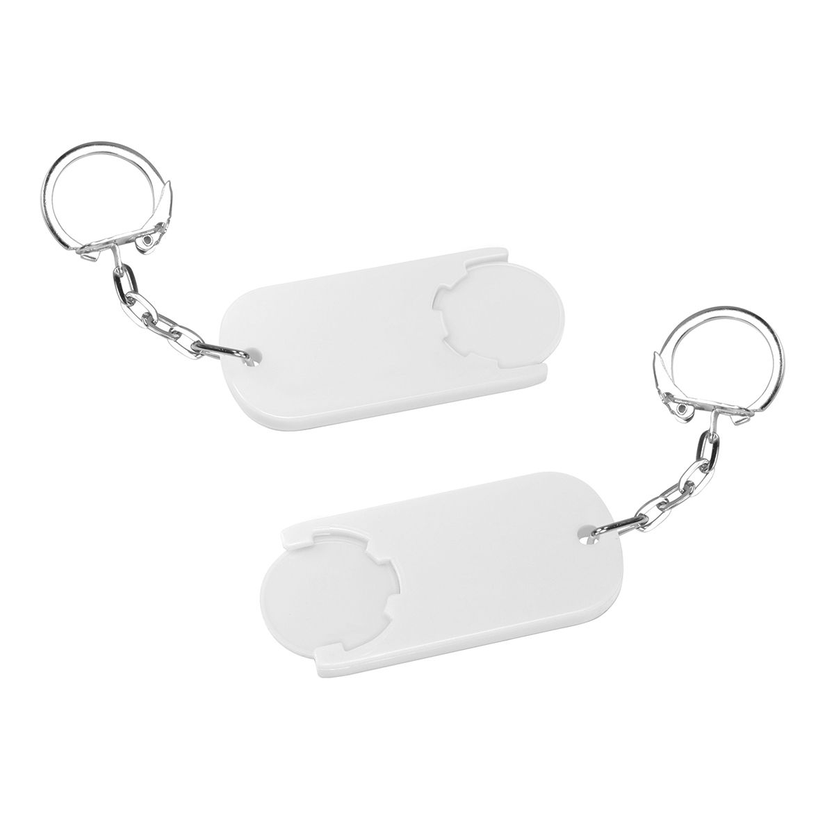 HE7439K-0-0Chiphalter mit 1€-Chip _Alpha_ weiss_ weiss