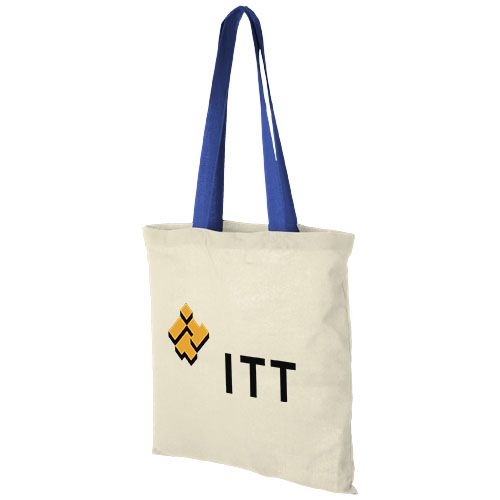 PF120131-3Nevada 100 g_m² Baumwoll Tragetasche 7L_ natural_royalblau