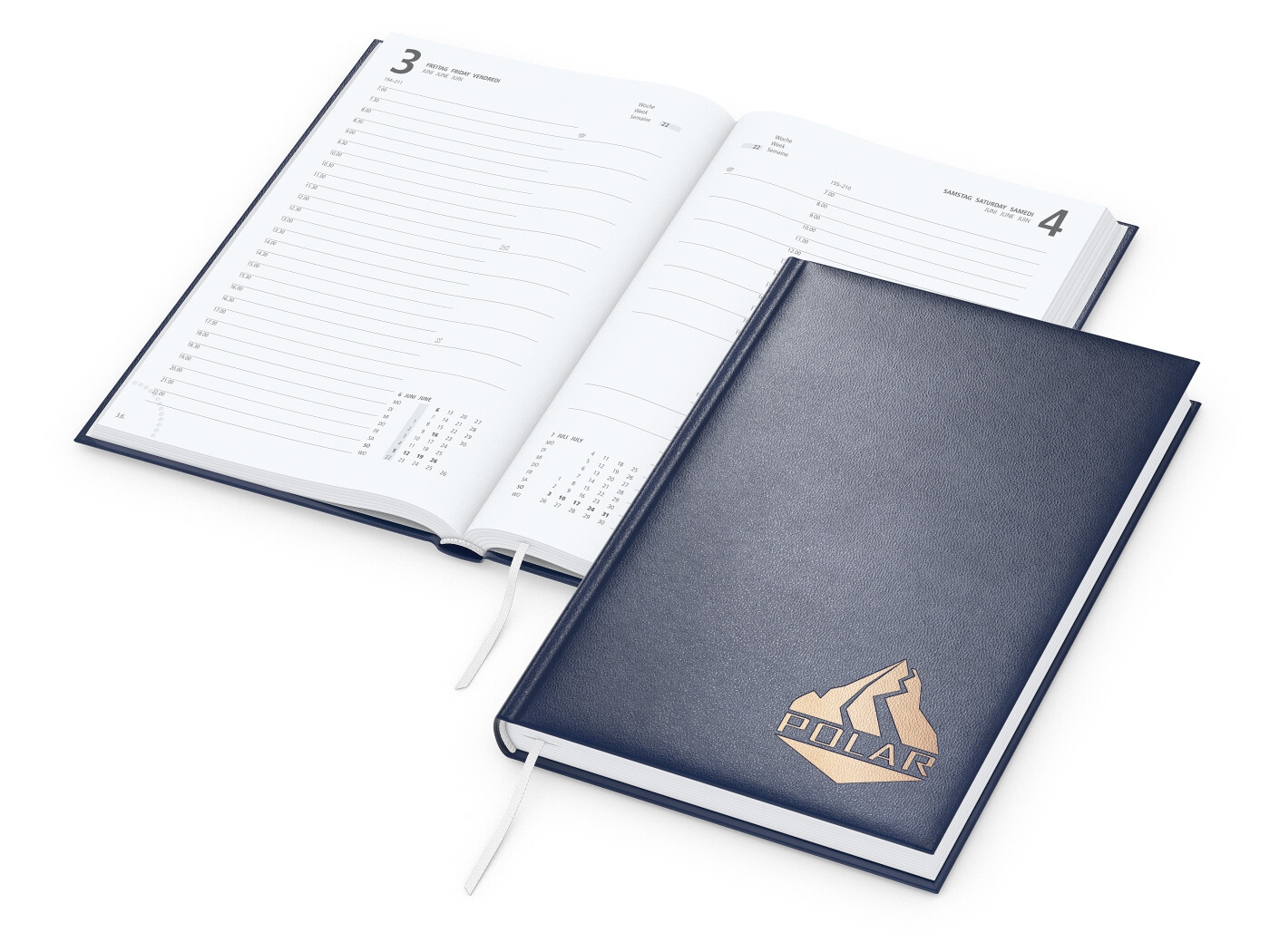 GE0061-DUKTageskalender Advance_ dunkelblau_ Kupferpraegung