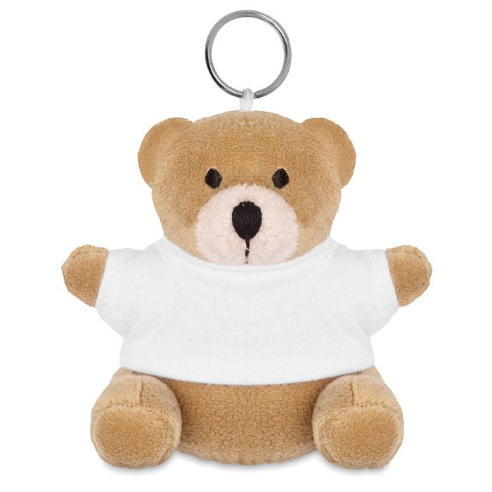 MO8253-06Nil Schluesselanhaenger Teddy_ weiss