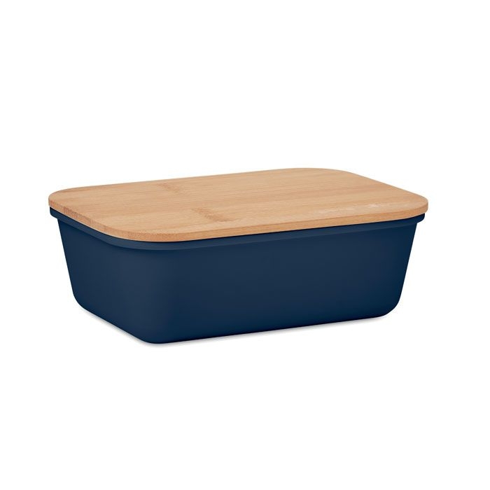 MO6240-85Thursday Lunchbox mit Bambus-Deckel_ marineblau