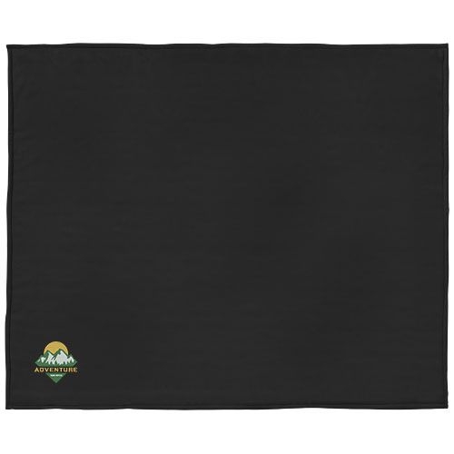 PF112809-2Springwood Decke aus weichem Fleece und Sherpa-Plaid_ schwarz_offwhite