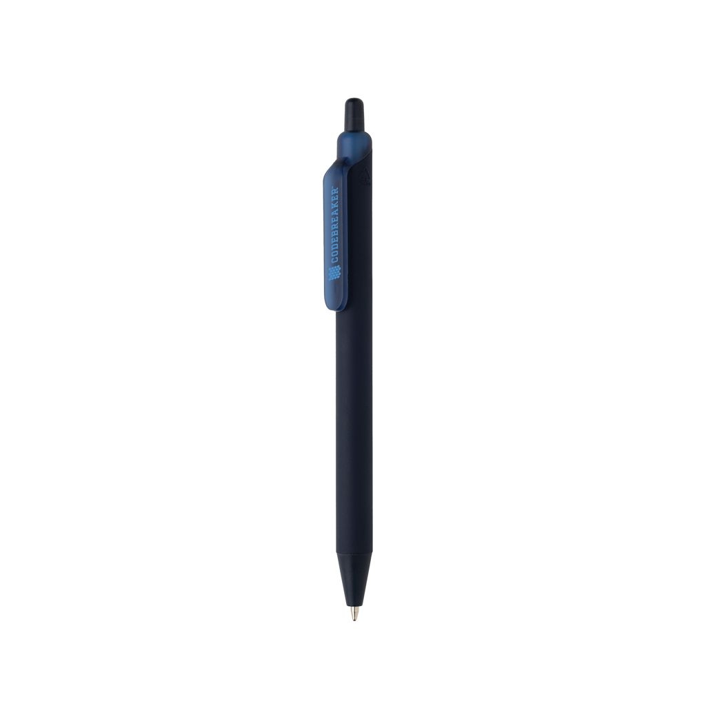 XDP611.34-25Tide Smooth Touch Stift aus GRS zertifiziert recyceltem ABS_ navy blau