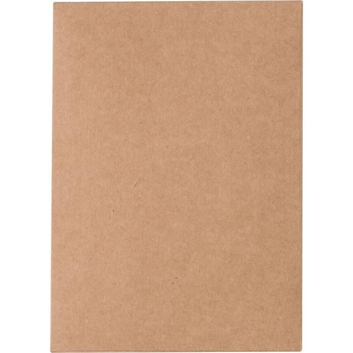 GI9312-11Cork-Line Notizbuch aus Kork und Leinen und Kugelschreiber aus Weizenstroh Kenzo_ brown