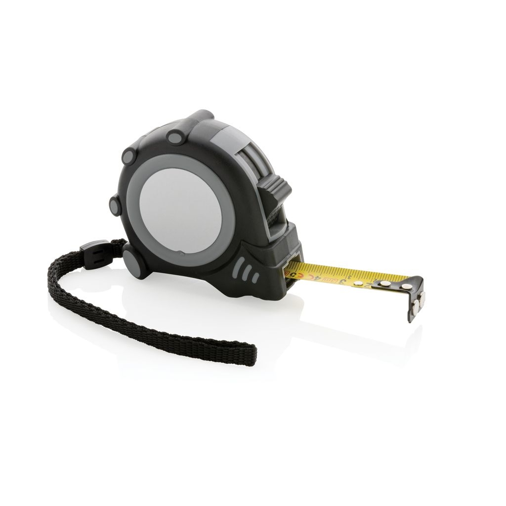 XDP112.14-1Grip 3m_16mm Massband aus RCS recyceltem Kunststoff_ grau