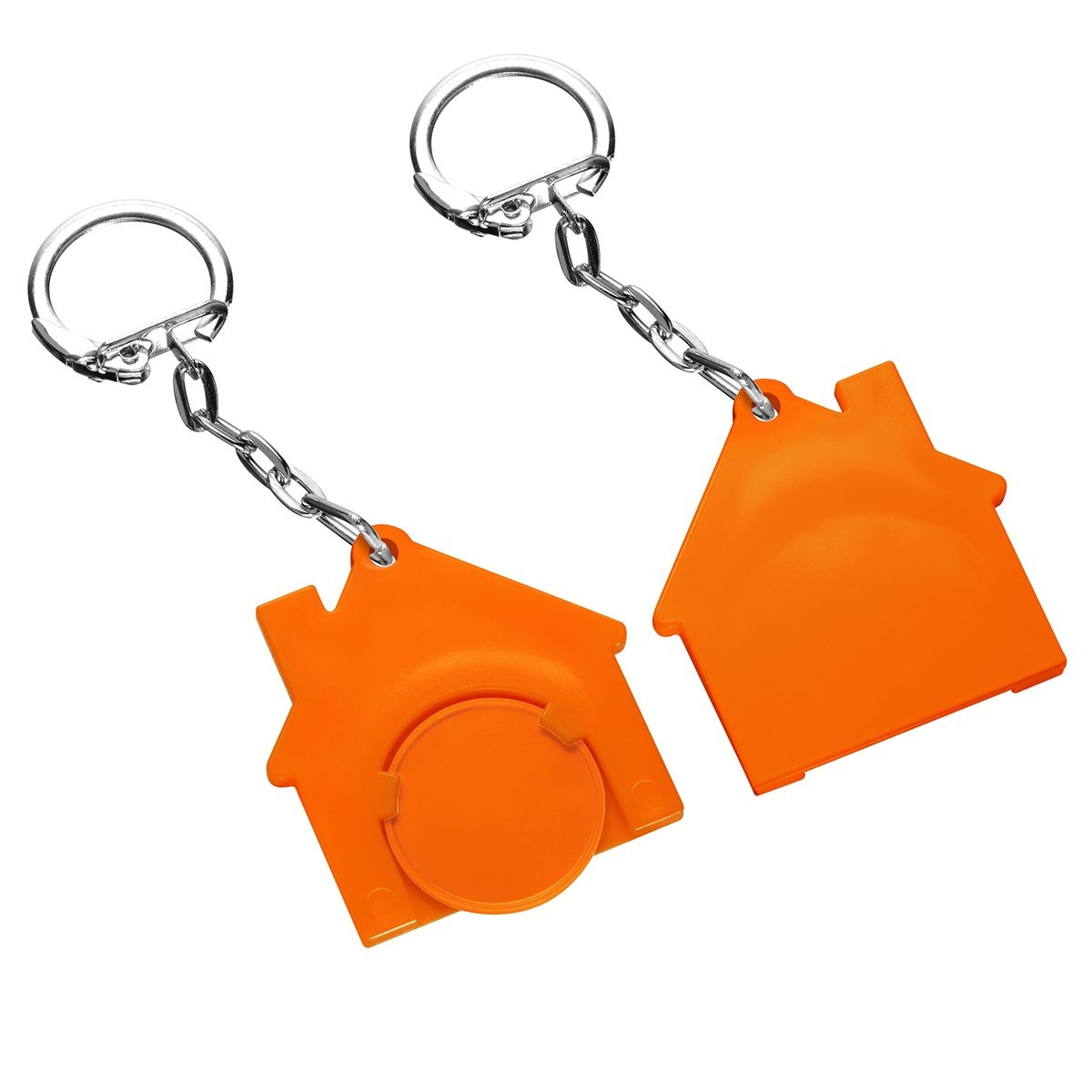 HE7516K-2-5Chiphalter mit 1€-Chip _Haus_ gruen_ orange