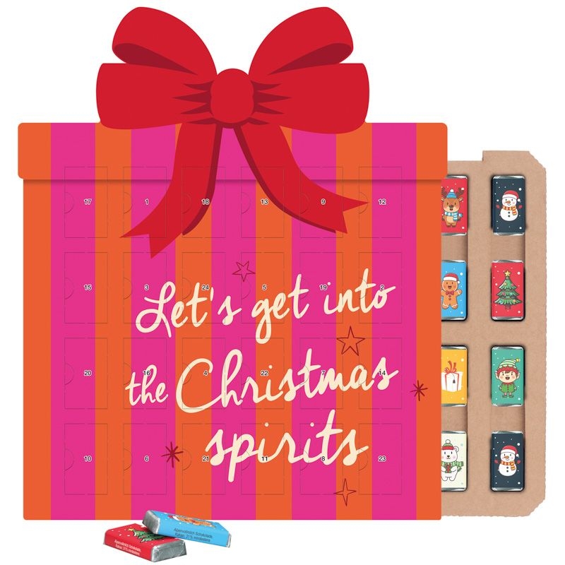 JG20190Shape Adventskalender Geschenk Eco Schokotaefelchen