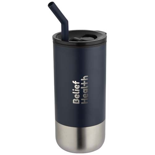 PF100918-3Grayson 480 ml RCS recycelter Isolierbecher mit Trinkhalm_ navy