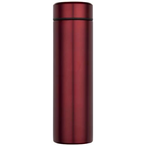 PF100826-2Taylor 450 ml Doppelwand Isolierflasche aus Edelstahl mit Teesieb_ rot