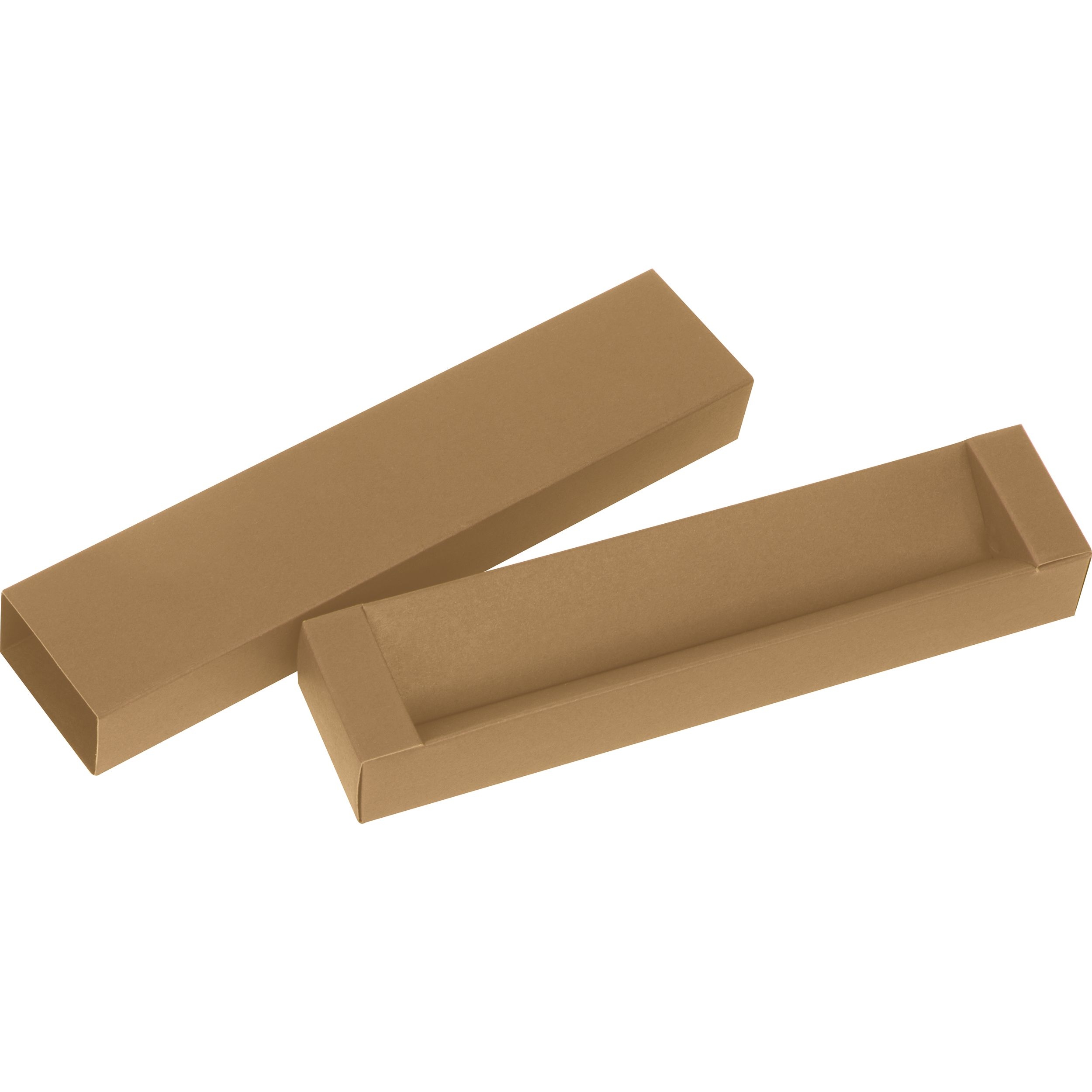 Verpackung für einen Kugelschreiber , beige