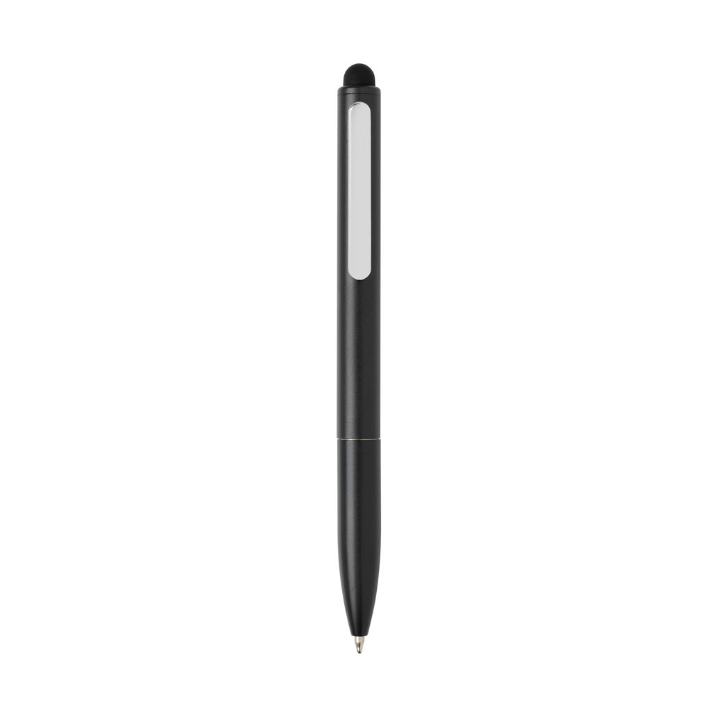 XDP611.23-1Kymi Stift mit Stylus aus RCS recyceltem Aluminum_ schwarz