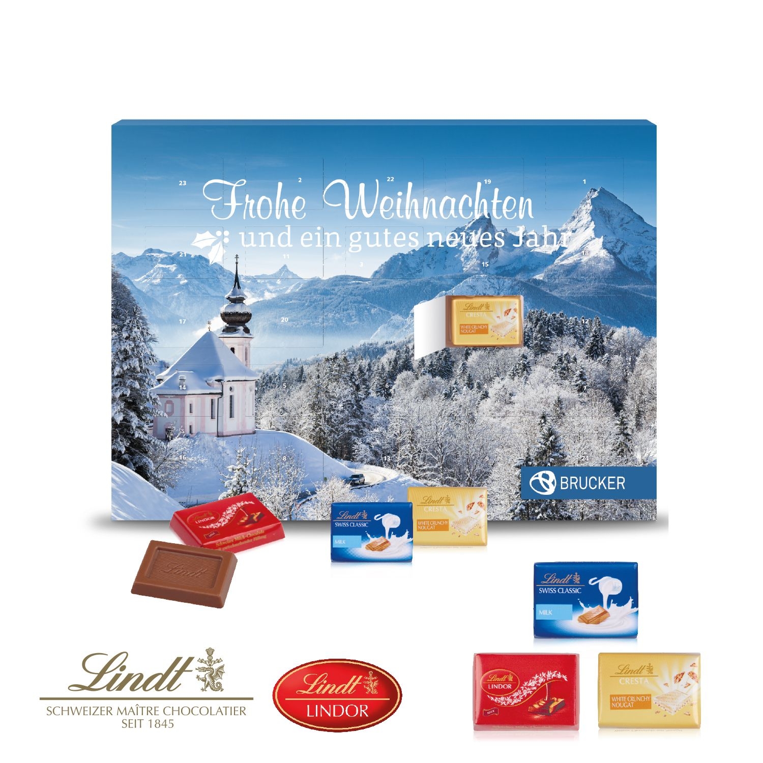 CD95376-01Wand-Adventskalender _Lindt Exklusiv_ Motiv-Vorlage