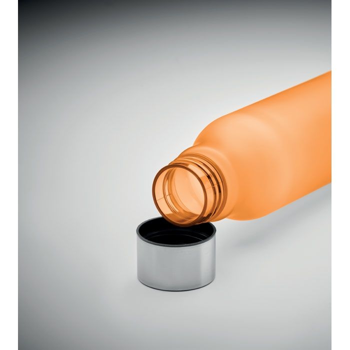 MO6237-29Glacier Rpet Trinkflasche RPET 600ml_ transparent orange