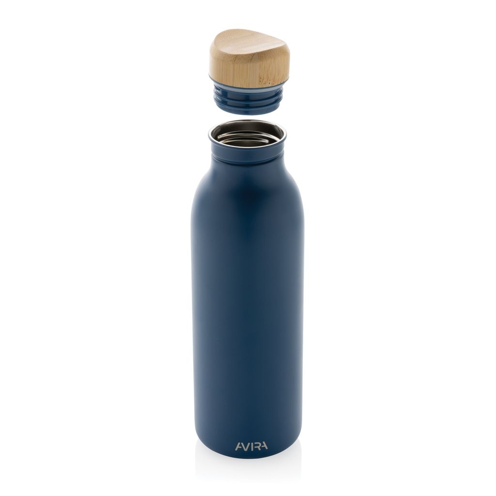 XDP438_06-5Avira Alcor 600ml Wasserflasche aus RCS rec. Stainless-Steel_ navy blau