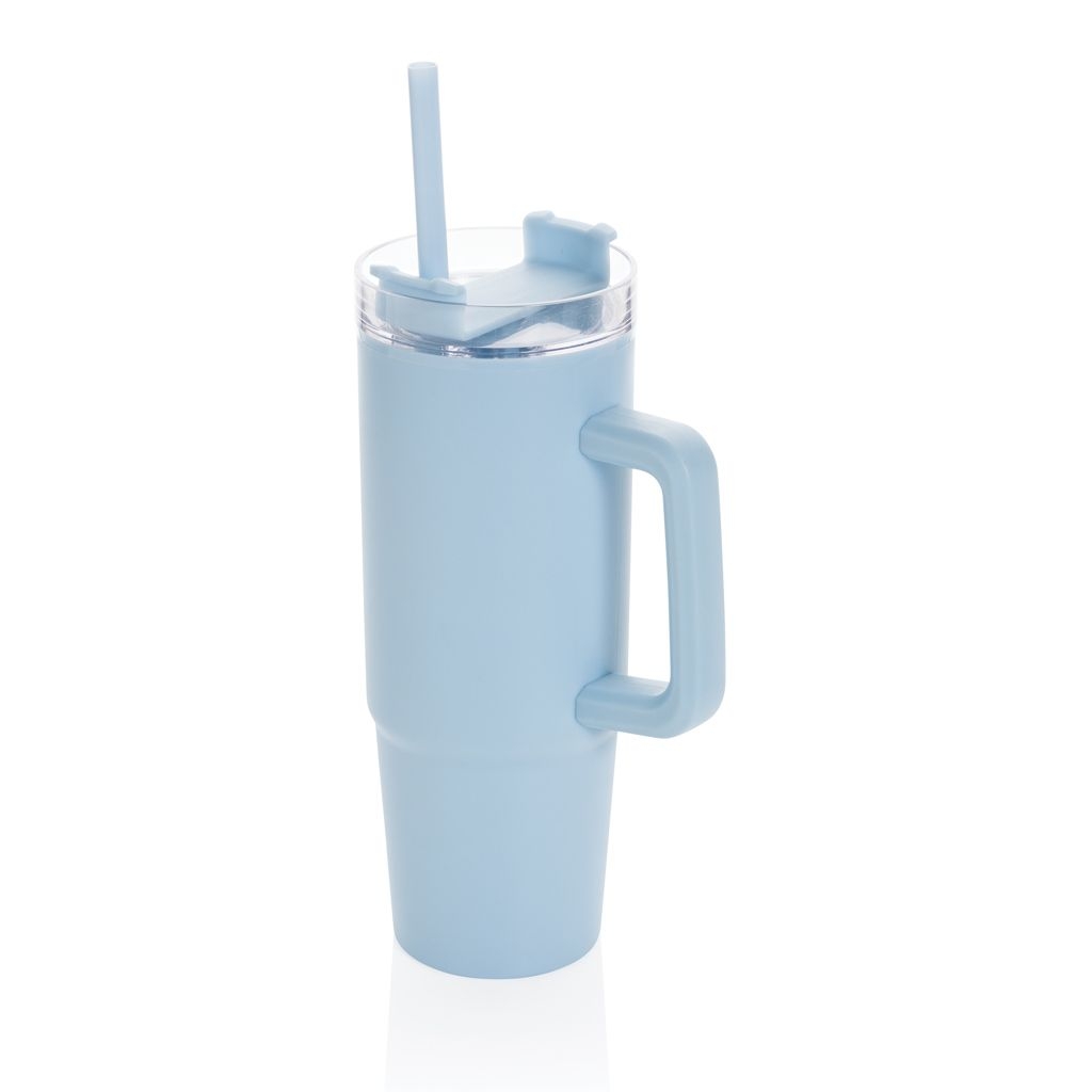 XDP437.10-05Tana Becher aus RCS recyceltem Kunststoff mit Griff 750ml_ hellblau