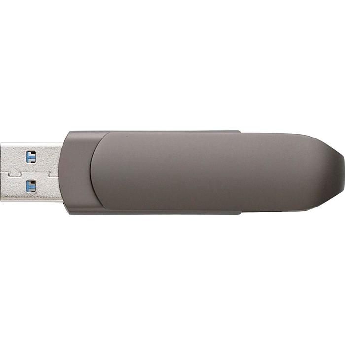 GI1001765-411USB-Stick aus verzinkter Oberflaeche Harlow_ gun metal