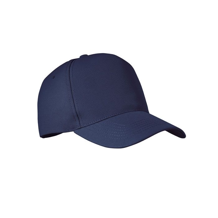 MO6831-04Senga RPET Baseball Kappe 5 Panels_ blau