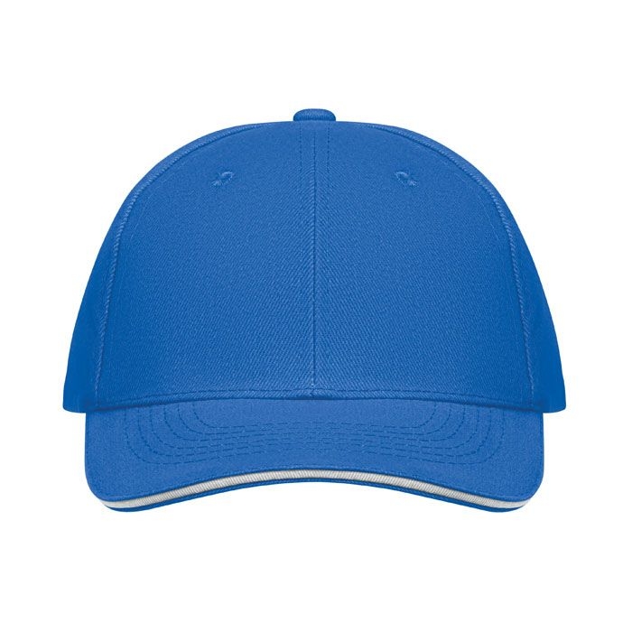 MO1464-36Buffalo Baseball cap 6 panels 260g_m²_ weiss_blau