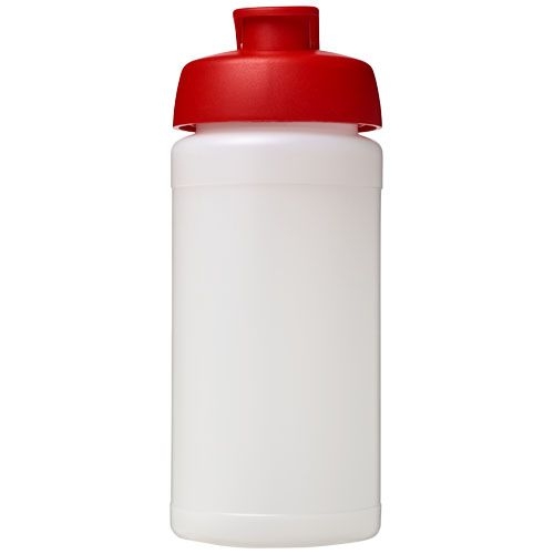 PF210068-19Baseline® Plus 500 ml Sportflasche mit Klappdeckel_ transparent_rot
